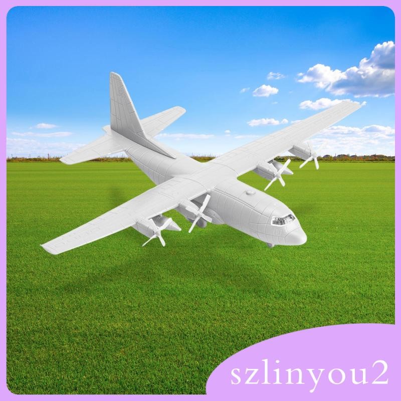 [szlinyou2] เครื่องบินขนส่งรุ่น C130 เครื่องบินของเล่นเครื่องบินรุ่น 4D สําหรับคอลเลกชันของขวัญ
