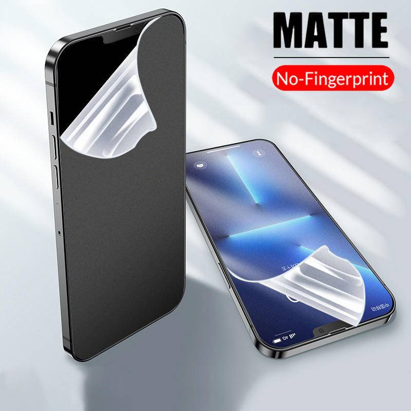 1 ชุด 2 in 1 ฝาครอบด้านหน้าและด้านหลัง Matte Frosted Soft Hydrogel ฟิล์มสําหรับ OPPO F21 F21s R17 K9