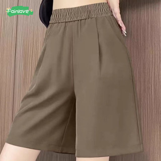 ชุดสูทผู้หญิงกางเกงขาสั้นเอวสูงหลวมหลอดตรงเอวฤดูร้อนหลวมทุกก…