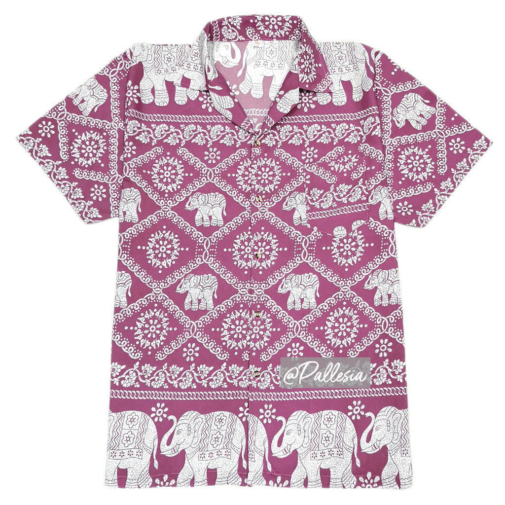 เสื้อลาย ไหมอิตาลี ลายโซ่ 7ไซส์ S-4XL งานไทย เสื้อเชิ้ตฮาวาย hw801 ราคา ถูกที่สุด ดีลบีเคเค แกลเลอรีภาพที่ 6