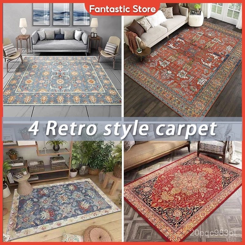 Large Size Nordic Style Crystal Velvet Carpet Coffee Table Rugs Bedroom Floor Mat Tatami Carpet Skid
