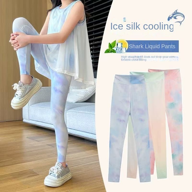 Legging ลาย Ombre Tie Dye สไตล์ Sporty สำหรับแบดมินตัน เทนนิส และโยคะ