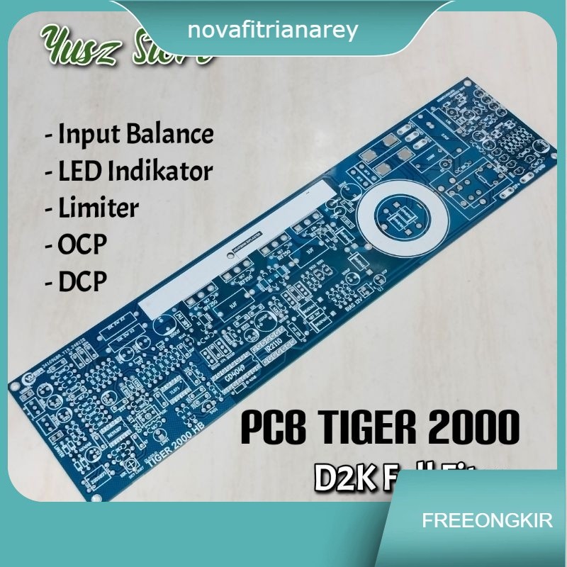 PCB D2K Tiger 2000 HB คุณสมบัติครบถ้วน เพาเวอร์แอมป์ Halfbridge Class D