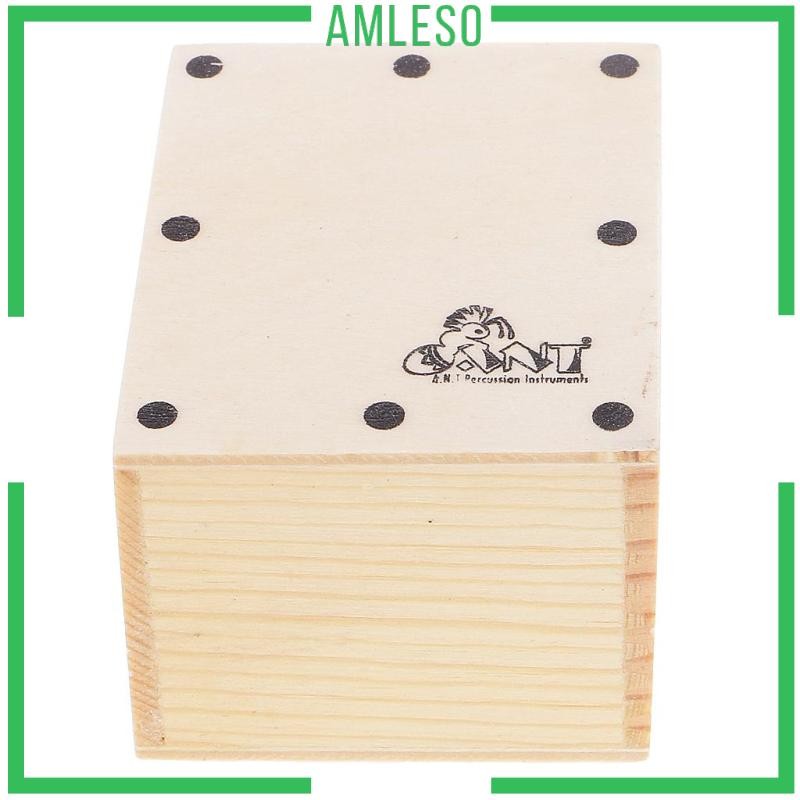 [แอมเลโซ] ไม้ทนทาน Mini Cajon Sand Shaker มือกลองเครื่องเพอร์คัชชัน