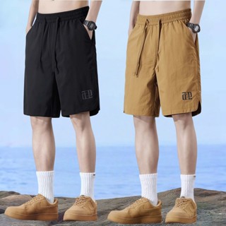 พร้อมส่ง กางเกงขาสั้นลำลองผู้ชาย M-5XLเอวยางยืด ผ้ายืดหยุ่นท…