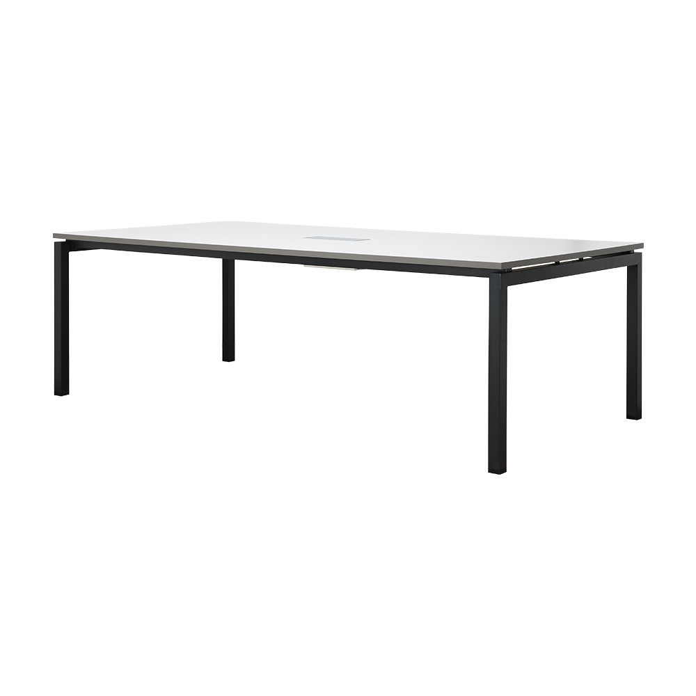 INDEX LIVING MALL โต๊ะประชุม รุ่นจอยน์ ขนาด 240 ซม. – สีขาว/ดำ