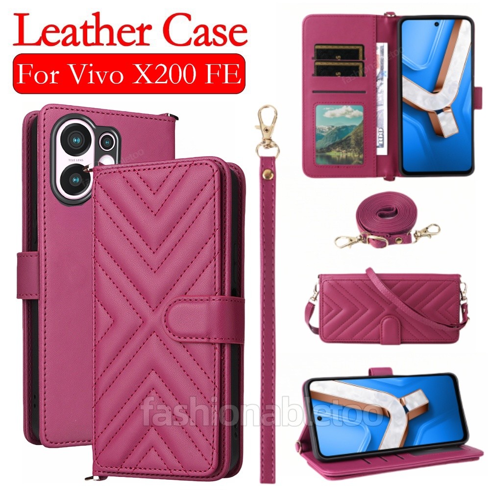 สําหรับ Vivo X200 FE พลิกหนังเคสโทรศัพท์สําหรับ Vivo X200 FE X200FE X200promini X200s X200Ultra Vivo