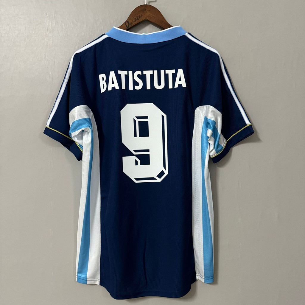 1998 Argentina Retro Away Football Short Sleeved Jersey
