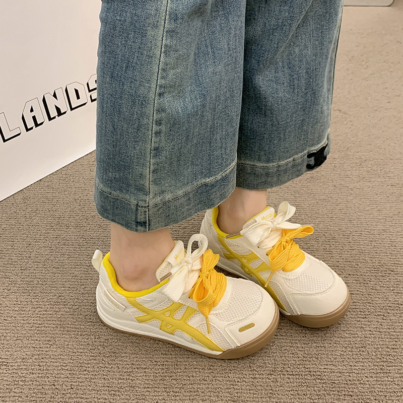 เด็กรองเท้าผ้าใบลําลองสําหรับสาว2025ใหม่ฤดูใบไม้ร่วงเด็กวัยหัดเดินเดินรองเท้า กลวง-ออก ตาข่ายลื่นอเนกประสงค์เก๋โรงเรียนกีฬารองเท้าผ้าใบ - รูปที่ 5