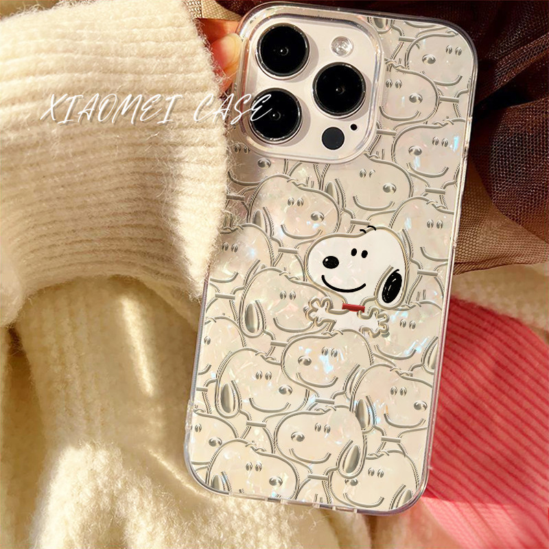เคสโทรศัพท์สายรุ้งใหม่ IMD เหมาะกับ iPhone 11 13 12 14 15 Pro MAX 8 7 Plus X XR XSMA Pacha Dog กันกระแทกเปลือกอ่อน