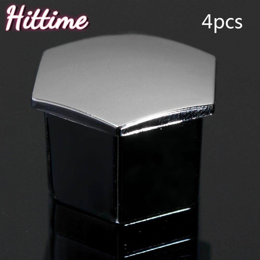 Hittime 4pcs รถเงินล้อ Nut Bolt ครอบคลุมหมวกสกรูสําหรับ Peugeot 207 307 308 2008 3008 B7Y7