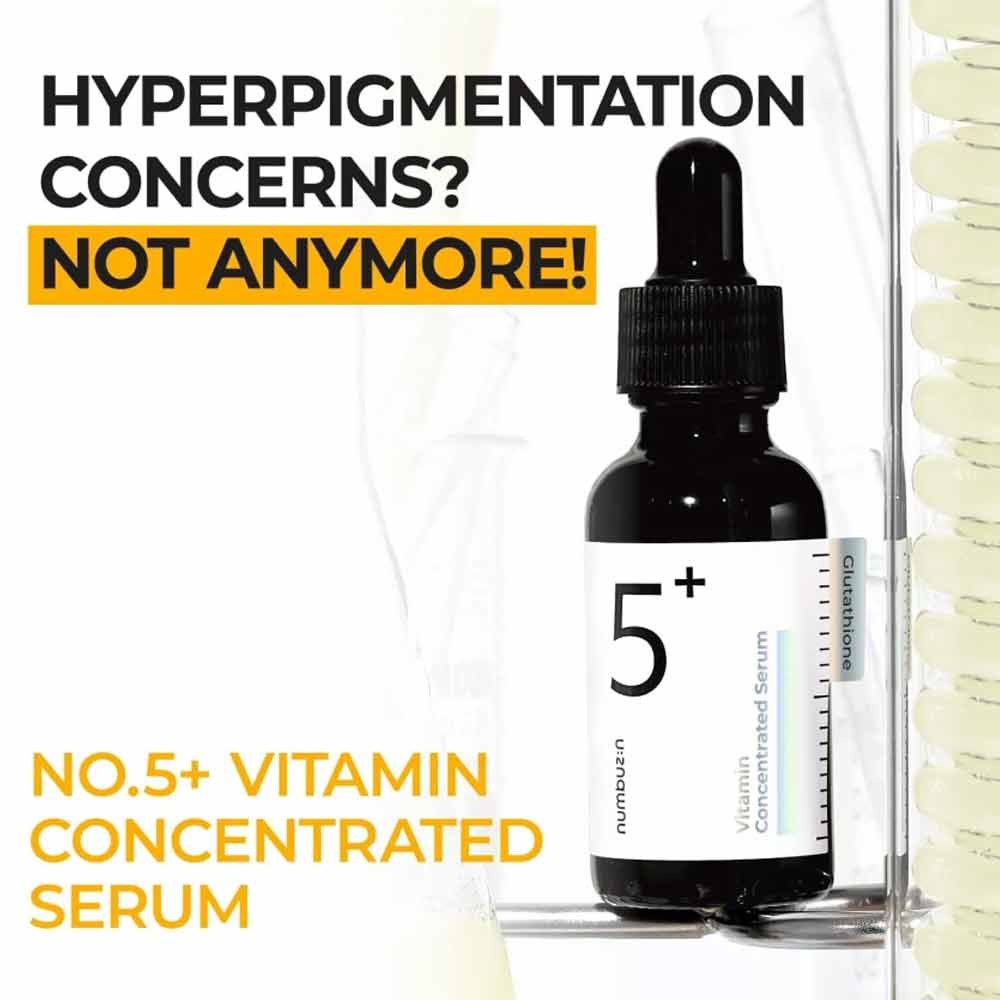 Numbuzin No.5+ Vitamin Concentrated Serum Glutathione Dark Spot Korean Skin Care