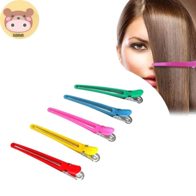 Aosun 10 ชิ้น Salon Hairpins ส่วนเฉพาะ Grip ผมทําผมพลาสติก EN