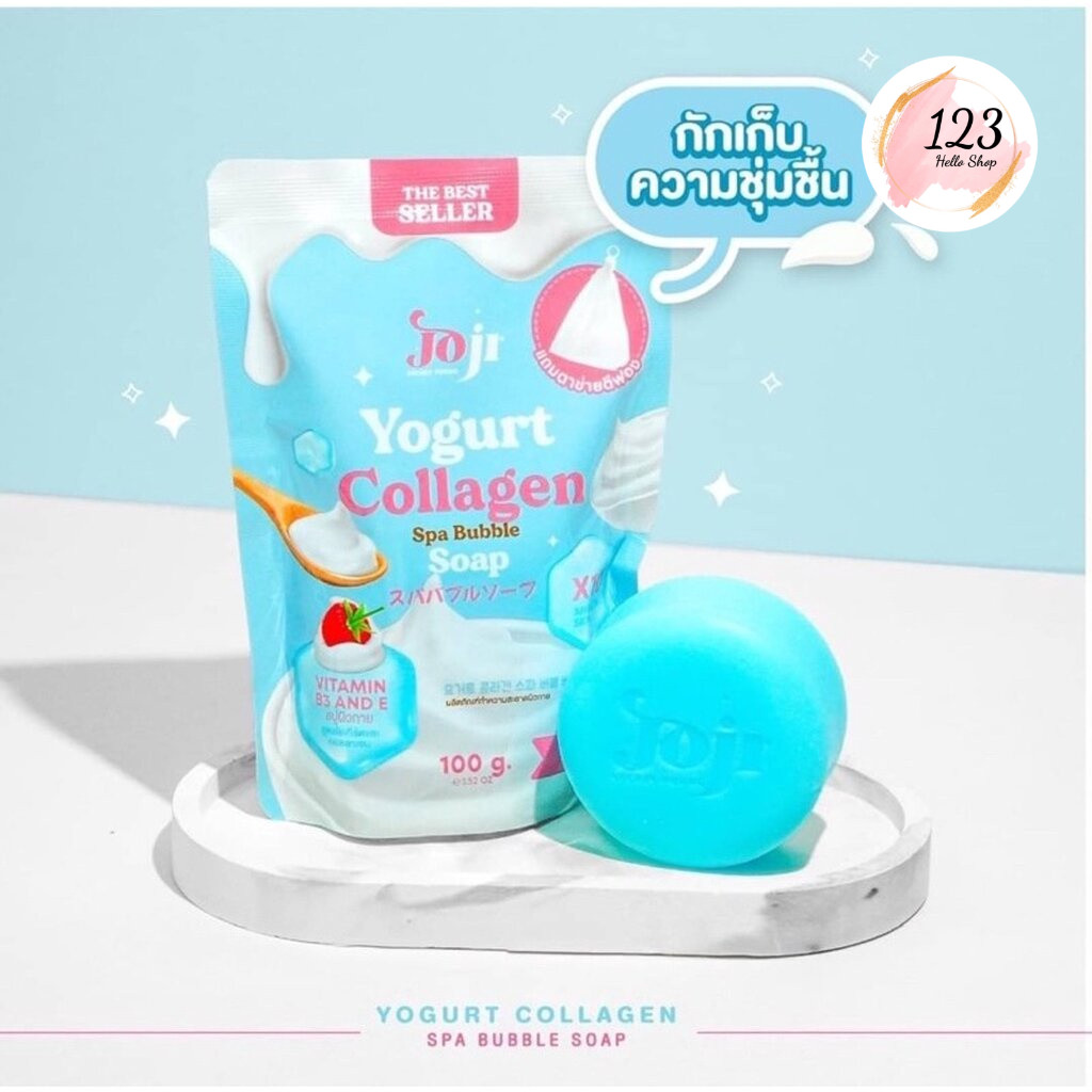 Joji Yogurt Collagen Spa Bubble Soap 100G สบู่โยเกิร์ตคอลลาเจน ✨