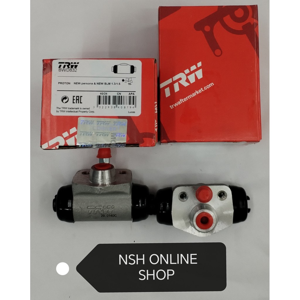 ปั๊มเบรคหลัง (TRW) สําหรับ Proton Saga VVT Persona VVT Iriz VVT 2016 ปี 11/16 (1 ชิ้น)