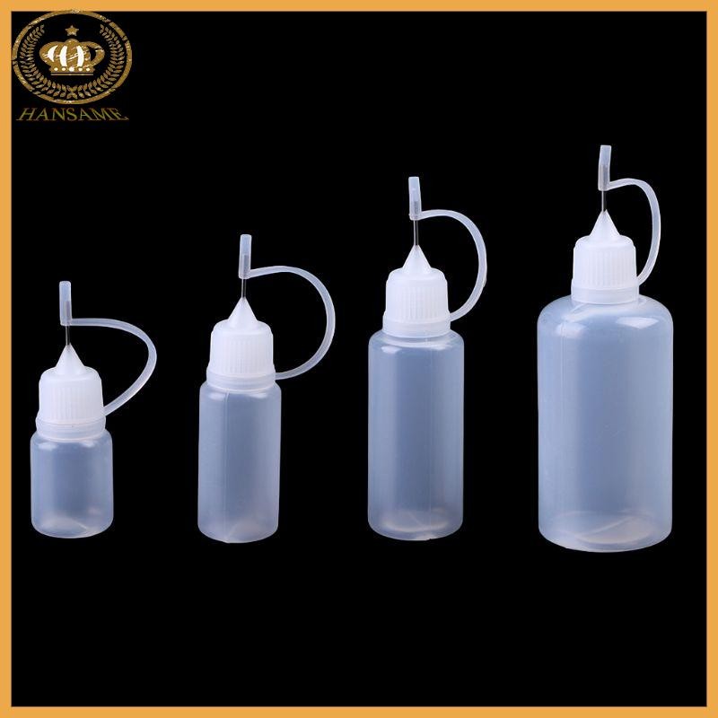 Han เข็มเคล็ดลับขวดกาวบีบขวดพลาสติก Dispensing เข็ม Childproof Cap