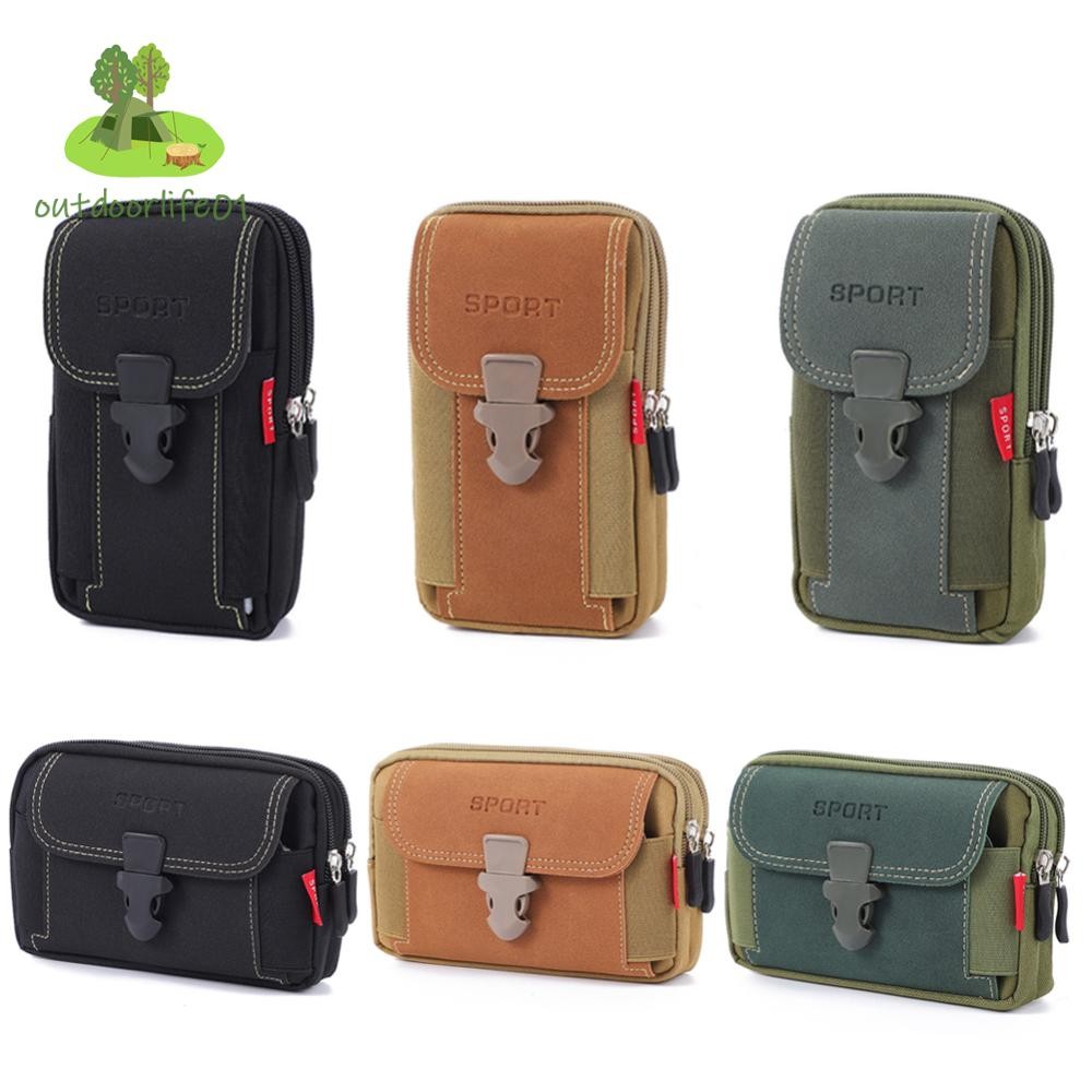 Odl กระเป๋าคาดเอว Casual Mobile Phone Purse Pocket Male Outdoor Travel Sports Belt Bum A