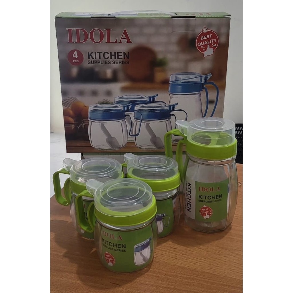 ชุดครัว JAR 4set/ (4 ชิ้น) KITCHEN JAR SET / SPICE JAR / SPICE JAR / ขวดน้ํามัน