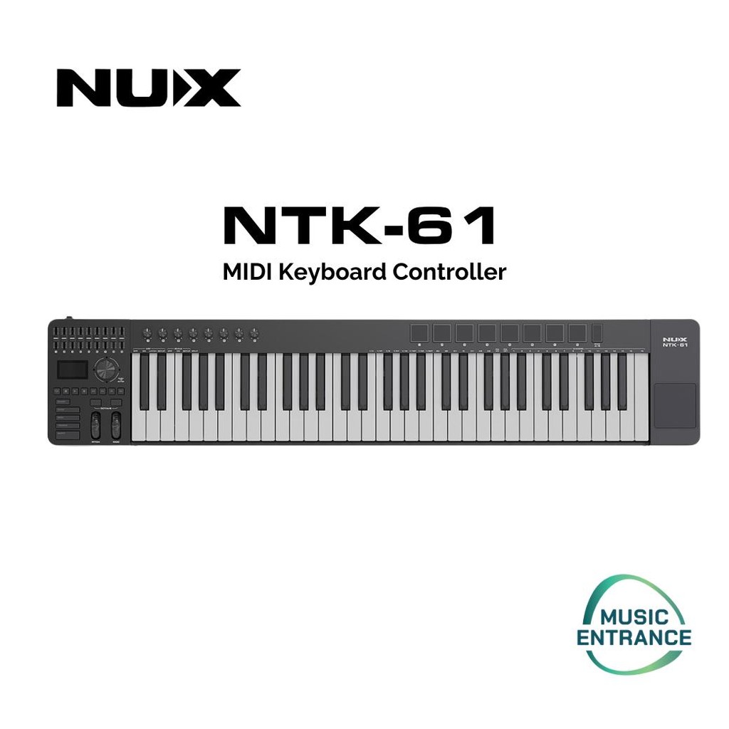NUX NTK-61 MIDI Keyboard Controller NUX Track Keyboard 61 คีย์ ตัวควบคุม MIDI ล้ำสมัย