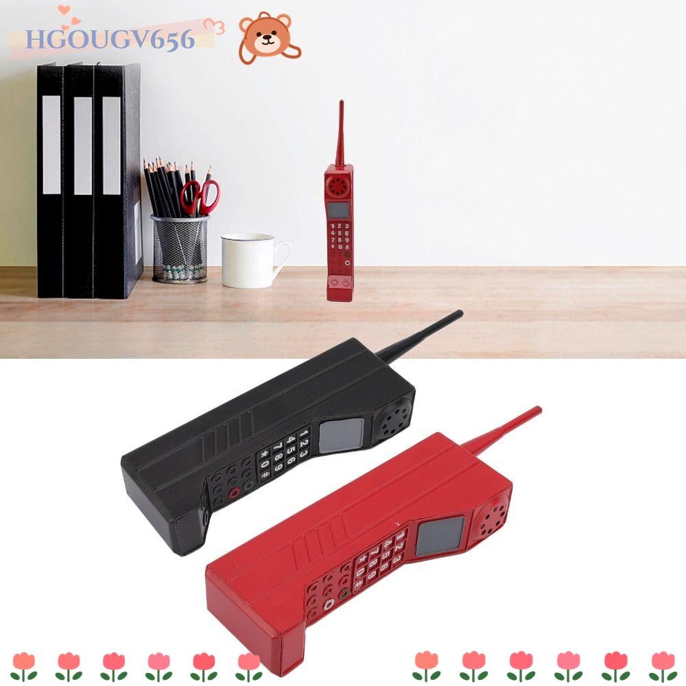 Hgougv656 Mobile Brick Phone Model, Retro Old-Fashioned Brick โทรศัพท์มือถือตกแต่งงานฝีมือ, Nostalgic Old Object 80S 90s Old Classic Design Metal Vintage Phone Model Bar