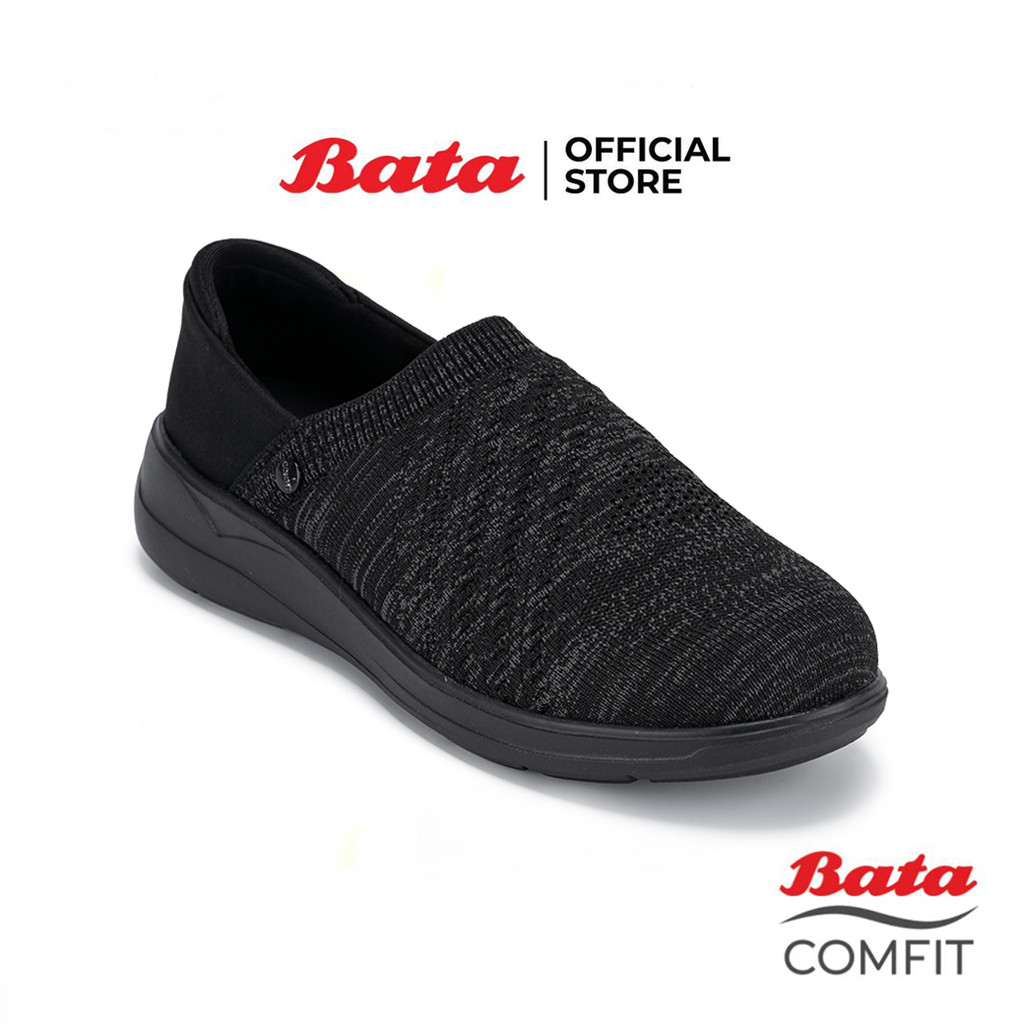 Bata บาจา Comfit รองเท้าเพื่อสุขภาพสลิปออน สำหรับผู้หญิง รุ่น ASSEES สีเบจ 5018159 สีดำ 5016159 สีน้