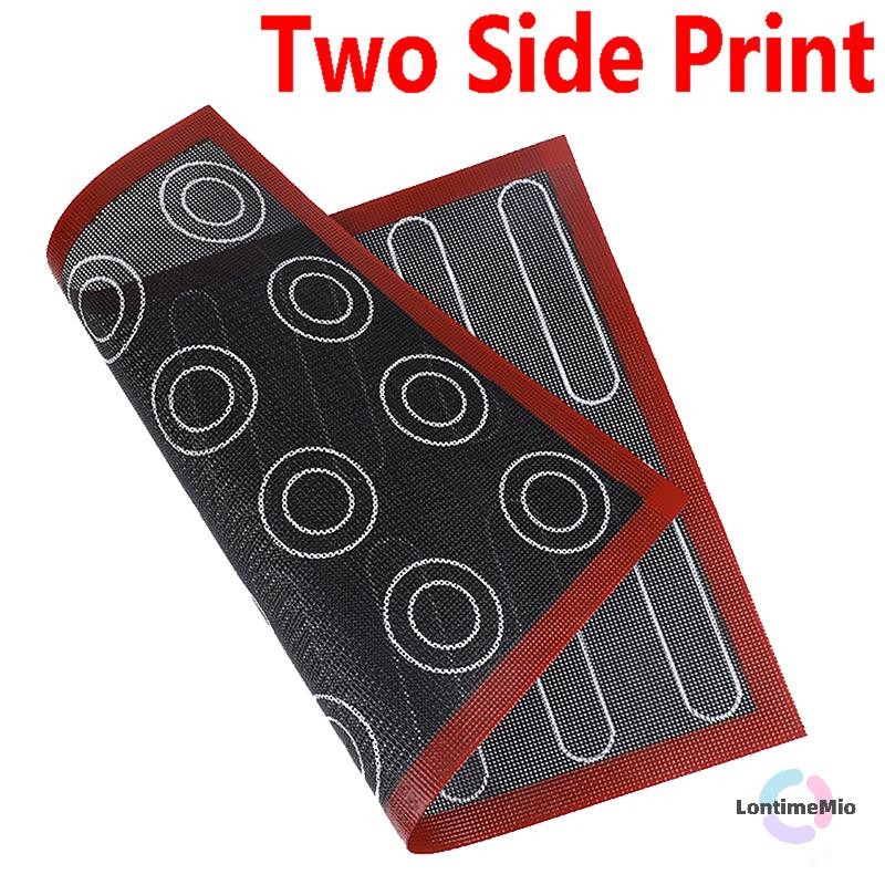 F&Z แผ่นรองอบซิลิโคนแบบมีรู ทนความร้อนสูง 40x30 แผ่นรองขนมมาการอง ใหม่