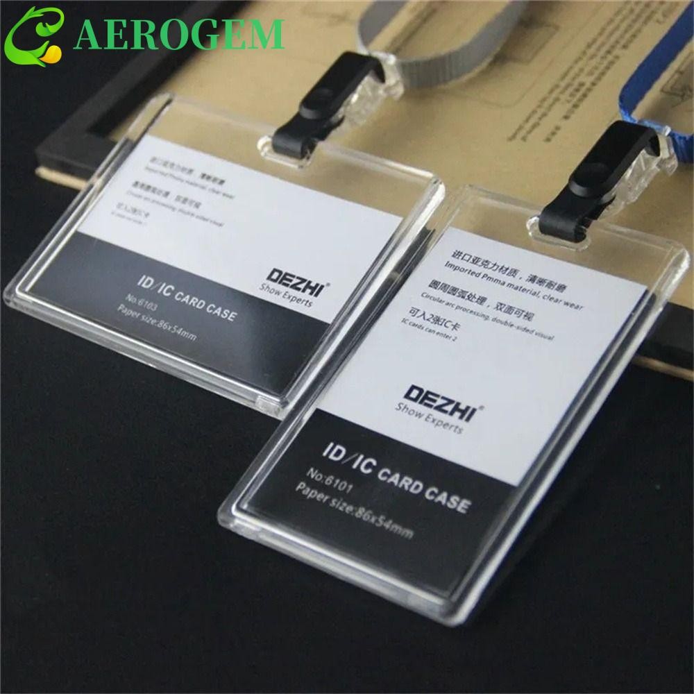 Aerogem ที่ใส่บัตร ID, ทํางาน Identity ปรับผู้ถือบัตรธุรกิจ, การ์ดป้ายสายคล้องคอ Bank Card ธุรกิจชื่อการ์ดอุปกรณ์สํานักงาน