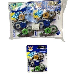 (ยกโหล 12 แผง) ลิขวิดเทป แผงละ 3 ชิ้น คละสีในแผง
