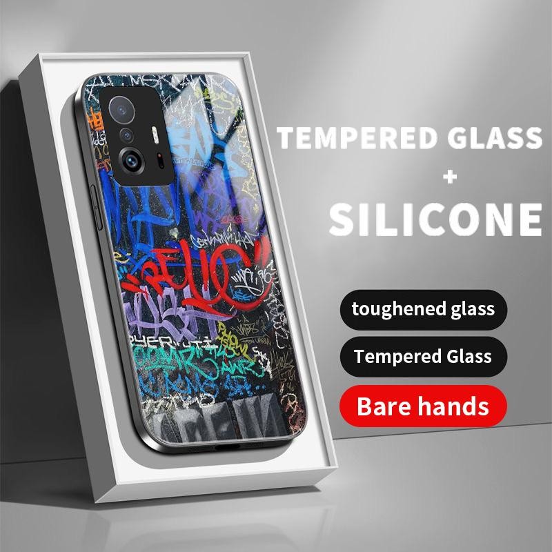 เหมาะสำหรับ Xiaomi 11T 11T Pro Mi 10 Ultra กรณีโทรศัพท์มือถือป้องกันรอยขีดข่วน Simple Write Badly