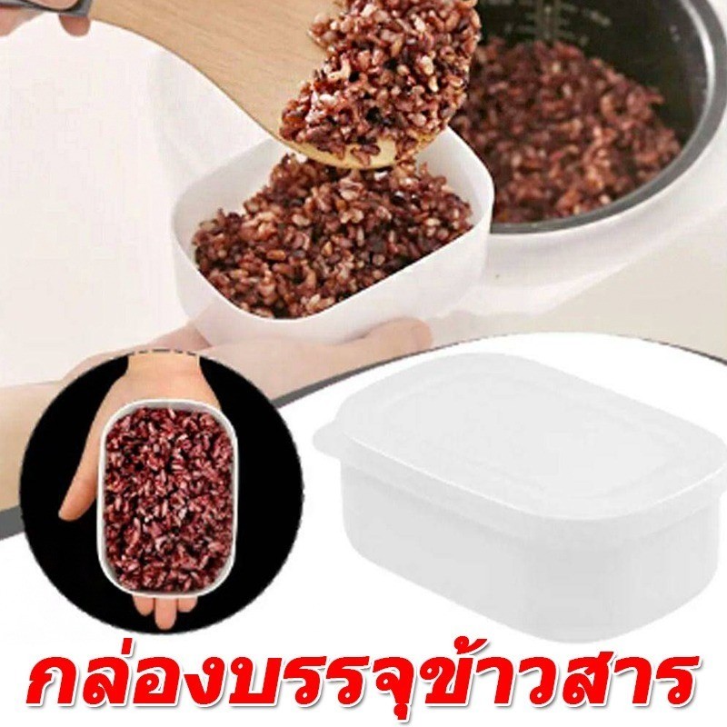 1/3/5 ชิ้น 280 มล. กล่องย่อยข้าวธัญพืช / ภาชนะเก็บอาหาร / กล่องแช่แข็งข้าวตู้เย็น
