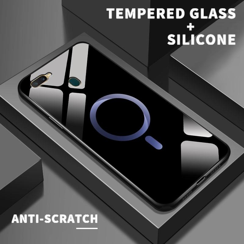 เหมาะสำหรับ OPPO A7 A7n A72 A73 A74 4G 5G A76 A77 A77s A7x A8 A83 กรณีโทรศัพท์มือถือ Deluxe Simple เ