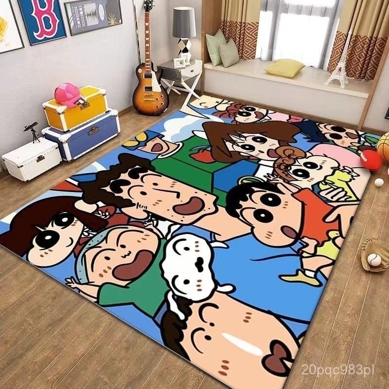 Gaming Room Carpet Floor Mat Bedroom Baby Crawling Mat Curtain Bedroom Blackout Shin-Chan Crystal Fl
