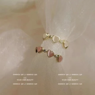 แหวนหัวใจ สามารถปรับขนาดได้ เครื่องประดับ น่ารัก