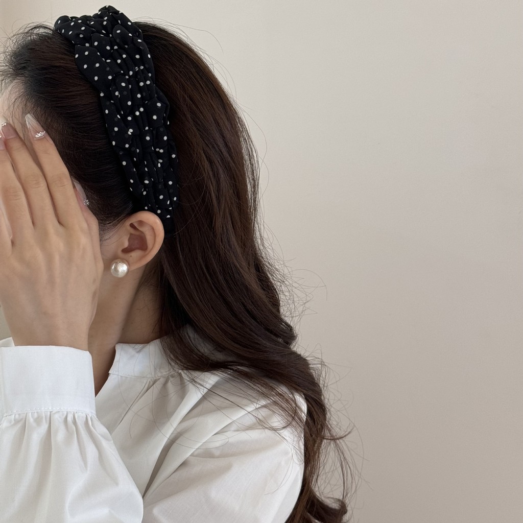 ห่วงผมคาดศีรษะกว้างสำหรับทรงผมคลื่นหญิง - รูปที่ 6