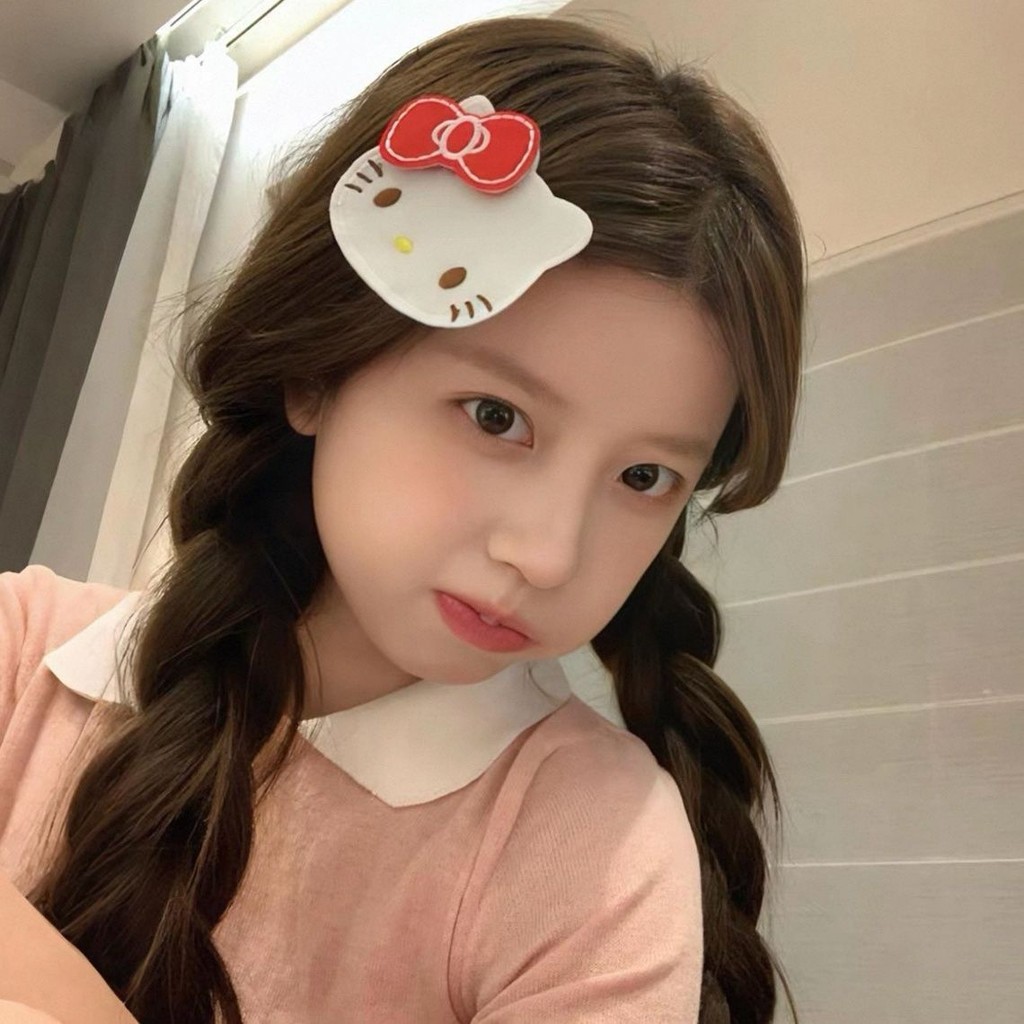 สุดน่ารัก สวัสดี คิตตี้ ผมหัก ตีนตุ๊กแก กิ๊บแต่งหน้าหน้ากากไม่มีรอยต่อสติกเกอร์หน้าม้าสติกเกอร์ผมเหนียวสติกเกอร์ - รูปที่ 4