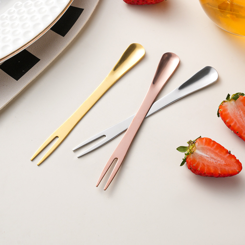 OUKEAI 304 ส้อมขนมสแตนเลส รูปที่ 4
