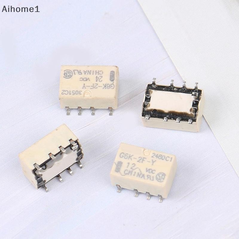 Aiho อเนกประสงค์รีเลย์สัญญาณรีเลย์ SMD G6K-2FY สัญญาณรีเลย์ 8PIN สําหรับสัญญาณรีเลย์ DC 3V 5V 12V 24