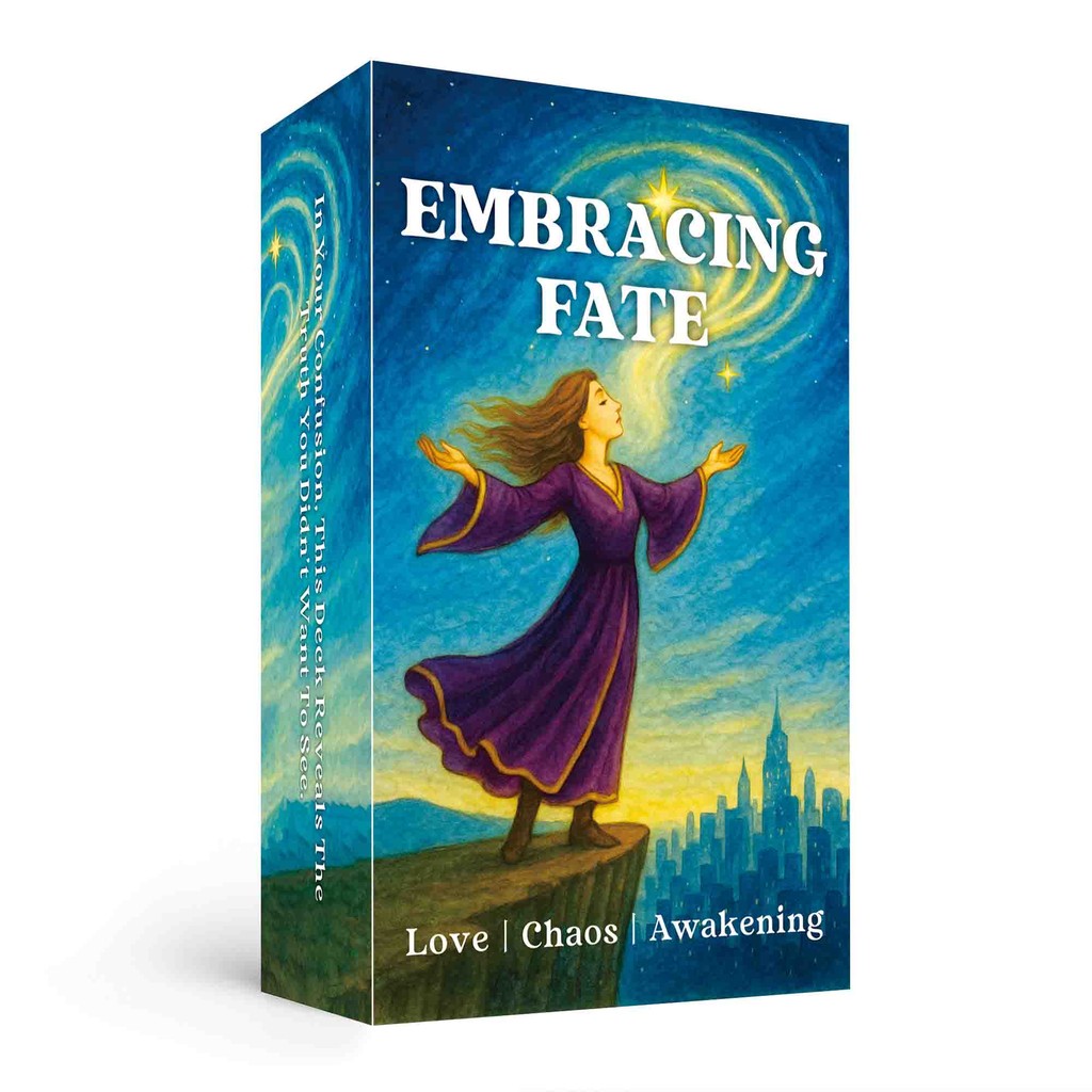 13x8 ซม. Embracing Fate Love Tarot Card Deck, 78 การ์ดสําหรับเกมทํานาย, ขออุปสรรคและเกมการ์ดท้าทายที่ไม่ขยายได้