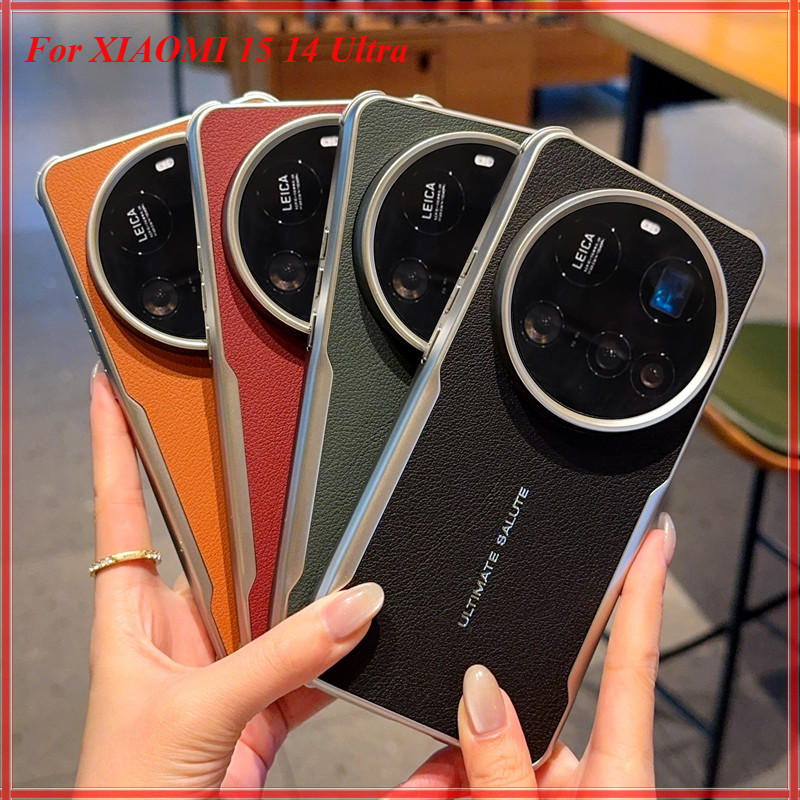 เคสโทรศัพท์แม่เหล็กคุณภาพสูง สําหรับ XIAOMI 15 14 Ultra 15 Pro POCO F7 Ultra/Pro Electroplated ธรรมดาผิวถุงลมนิรภัย anti drop SHELL Simple ธุรกิจป้องกัน Hard SHELL