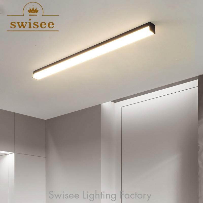 เดินที่ทันสมัยทางเดินไฟระเบียงที่เรียบง่ายแสงทางเข้าโคมไฟทางเดิน LED ไฟเพดานสำหรับห้องนั่งเล่นแสงเชิงเส้น