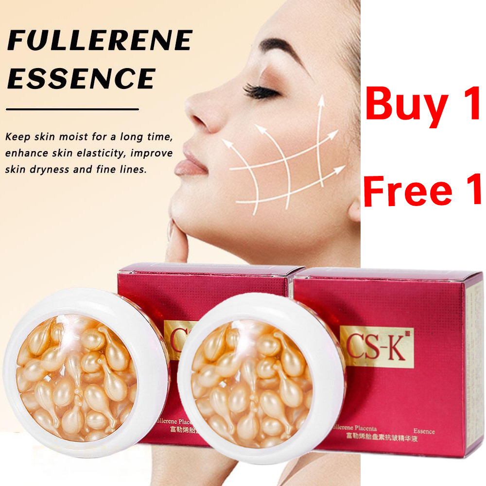 【ซื้อ 1 แถม 1】Capsule Placental Element Facial Essence Serum เซรั่มเอสเซ้นส์บำรุงผิวหน้า, องค์ประกอบรกมาเช่, 30 ชิ้น / กล่อง, ให้ความชุ่มชื้นและกระชับ, ดูแลผิว Skin Care