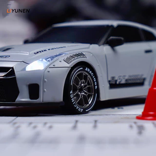 1/20 4WD RC Drift GTR รถกีฬารถ Full Scale รีโมทคอนโทรล Air Force สีเทา 911 Dodge Hellcat ความเร็วสูงรถแข่งรุ่นของเล่น