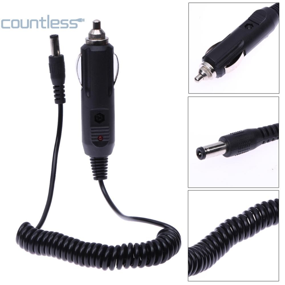 Vodool DC 12V Car Charger สายชาร์จสําหรับวิทยุ Baofeng UV-5R 5RE PLUS รถพลาสติกสีดําสายชาร์จรถอุปกรณ