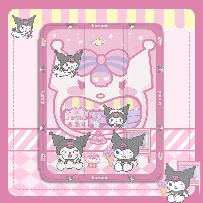 SANRIO เคสtpuเหมาะสําหรับipad Gen 2022/2023 Gen 5/6/7/8/9 Air1/2/3/4/5 M1/2 Min4/5/6 Pro11 2020/2021 Gen 10 2022 น่ารักSanrio Graffiti