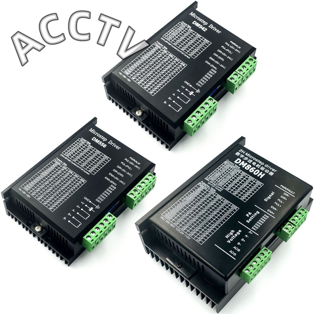 Stepper Motor Driver DM556 DM542 DM860 สําหรับ Nema 23 34 Series 2 เฟส Digital Stepper Motor Driver 