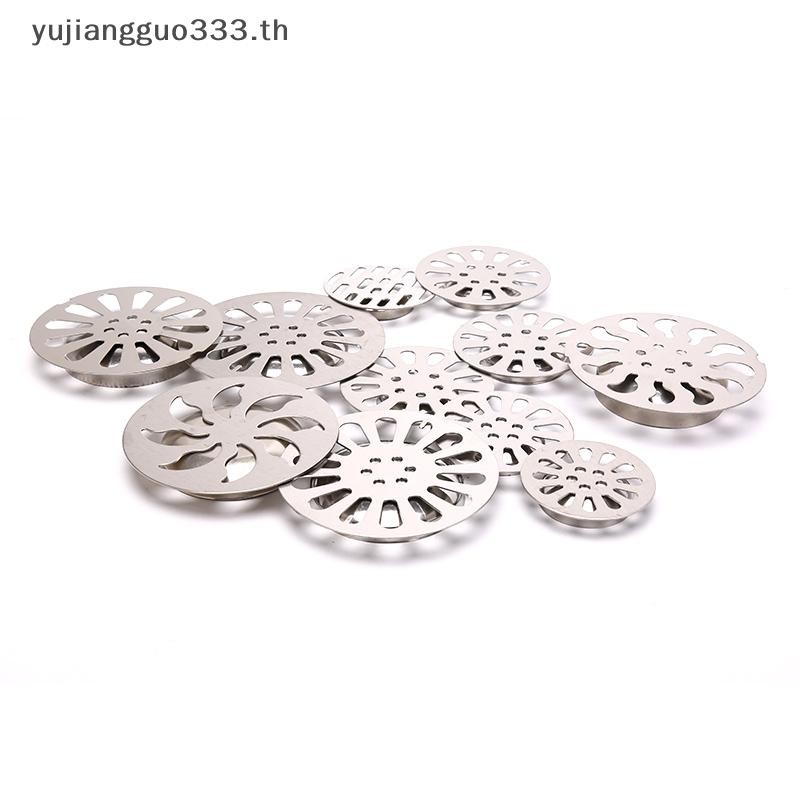 # Yujiang # 1 ชิ้น ฝาครอบท่อระบายน้ําชั้นสแตนเลสล้น ท่อระบายน้ําฝักบัวป้องกันการอุดตันทรงกลม
