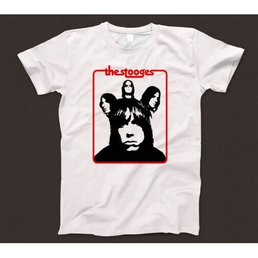 เสื้อยืด Stooges 119 Music Garage Rock Proto Punk Iggy Pop Iguanas Raw Power