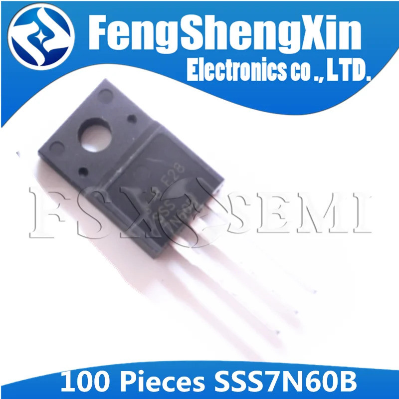 100 ชิ้น SSS7N60B TO-220F SSS7N60 TO 220 7N60B 7N60 600V n Channel MOSFET