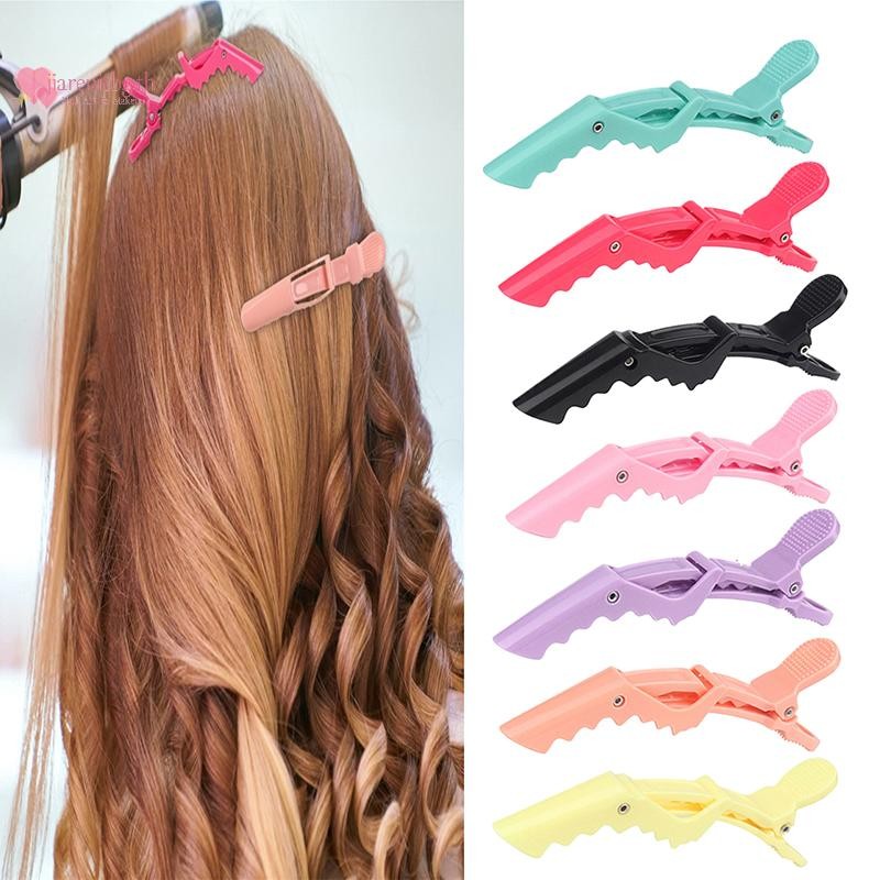 RENBG 6 ชิ้นจระเข้พลาสติก, Hairdressing Clamps, Hair Claw, ตัดผม, Salon จัดแต่งทรงผม Hairpins, อุปกรณ์เสริมผม TH
