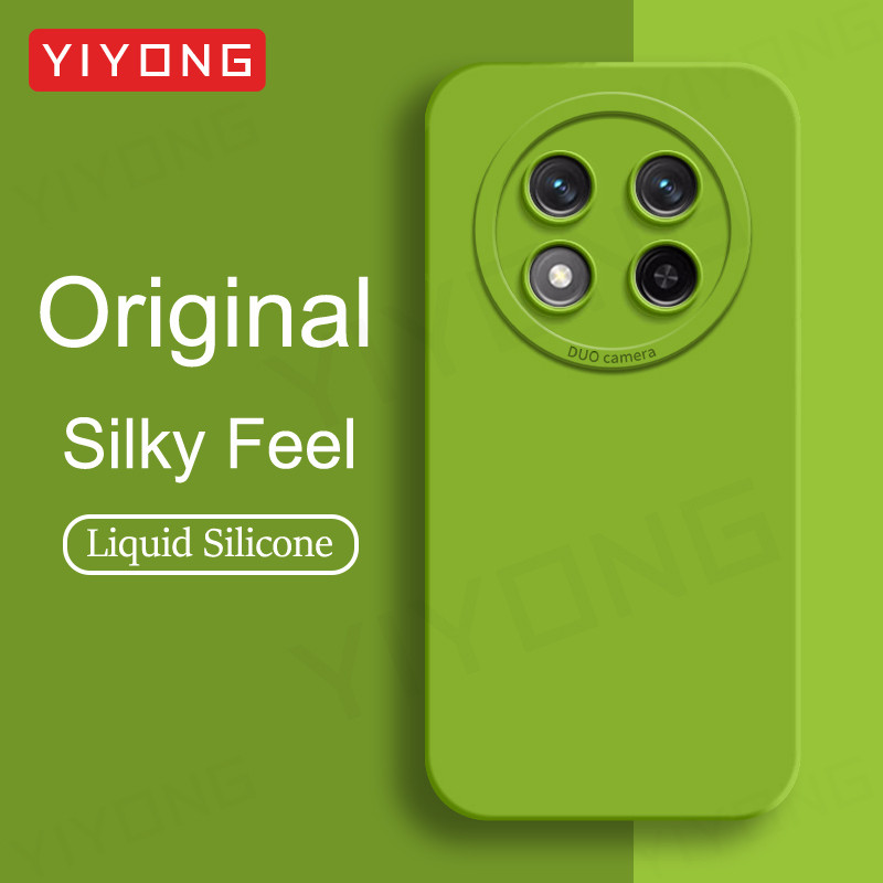 สําหรับ HonorX9c กรณี YIYONG Square ซิลิโคนเหลวสําหรับ Huawei Honor X9c สมาร์ท X9d HonorX9d 5G Global เคสโทรศัพท์